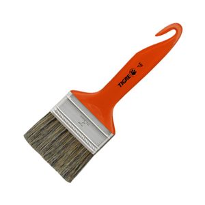 Pincel Trincha Média Tigre 695-3" Cerda Gris com Cabo Anzol