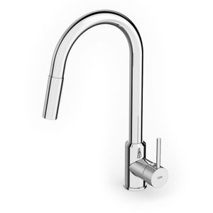 Monocomando para Cozinha de Mesa Celite Prática com Bica U Extraível Cromado